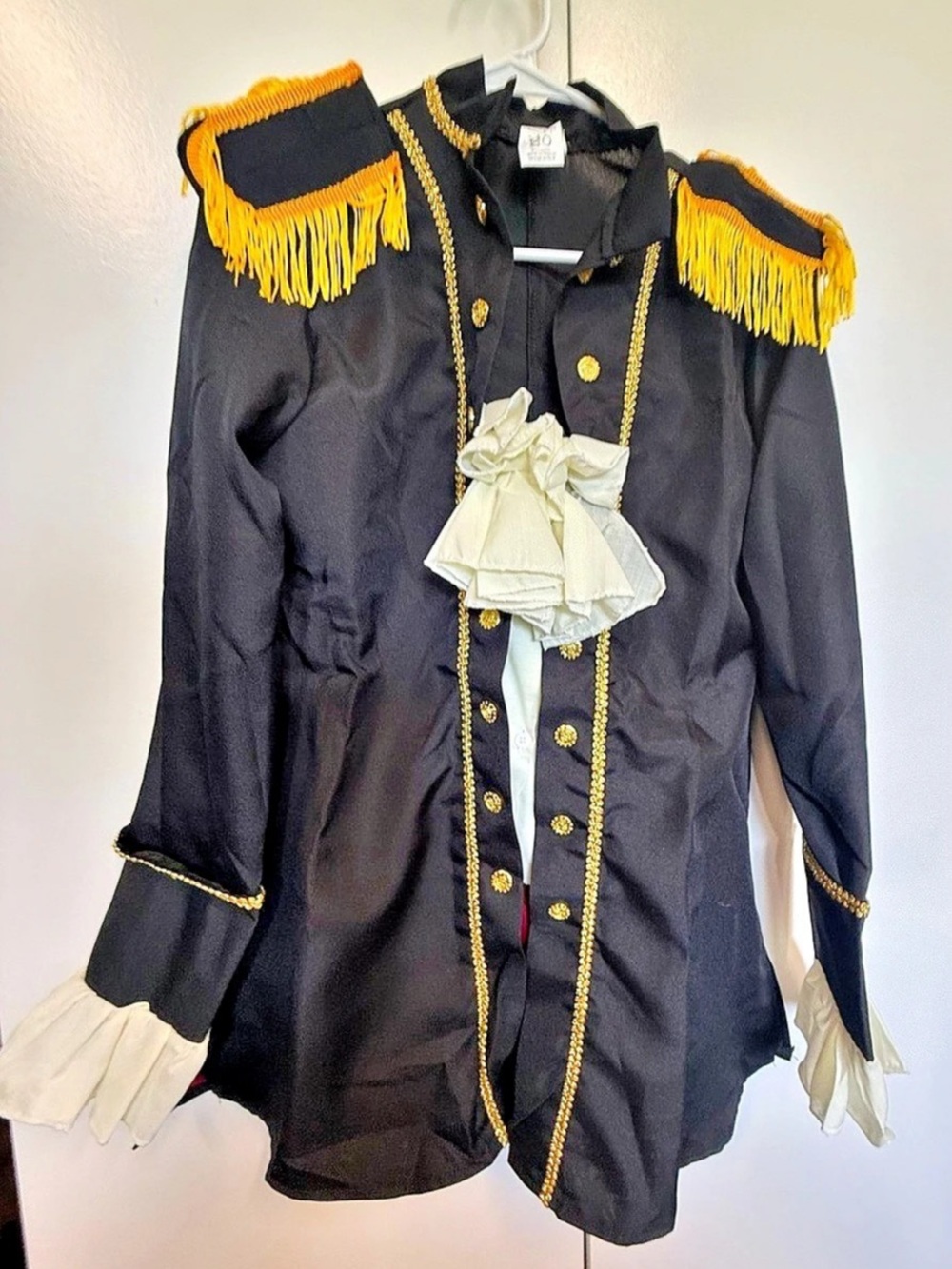 New deluxe Pirate Captain Costume - jacket/ blouse / vest, hat, sash. Sexy.